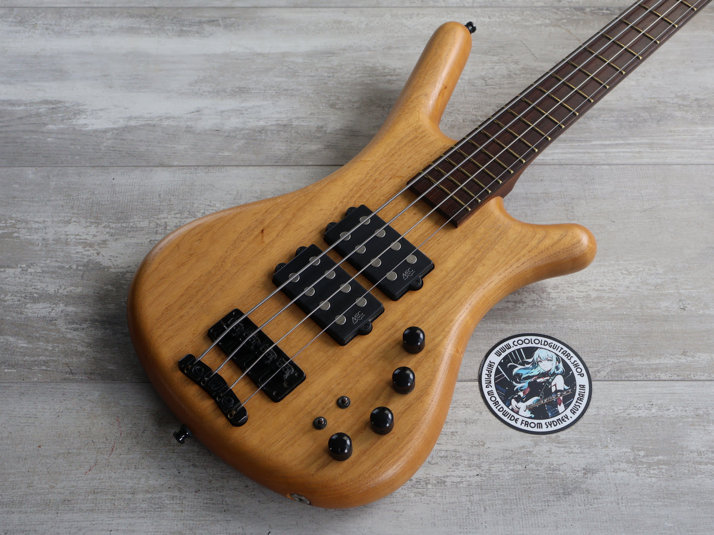 2009 Warwick Germany Corvette "$$" (Double Buck) 4-String Bass (Natural)