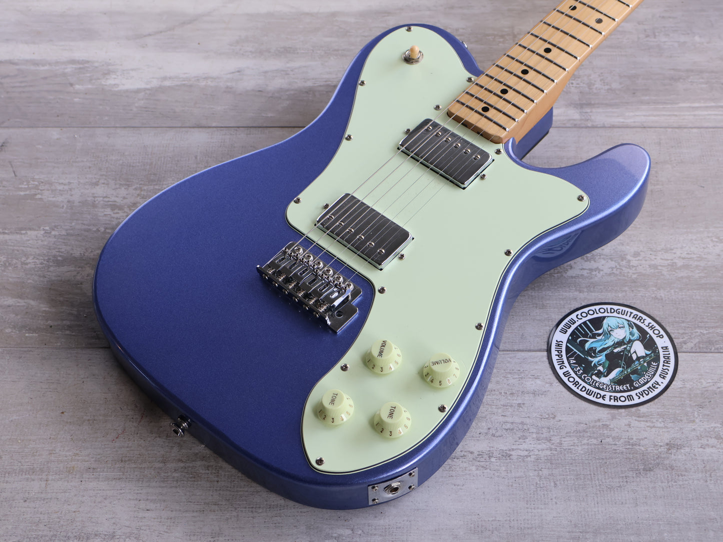 J&D LUTHIERS TL12 Twang-Style Deluxe (Metallic Blue)