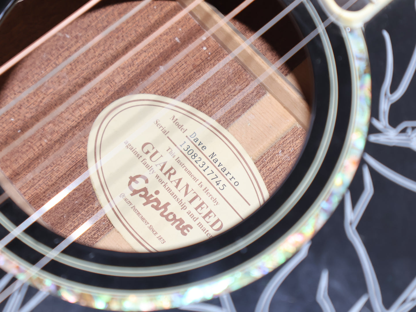 2013 Epiphone "Jane" Dave Navarro Signature Model Acoustic
