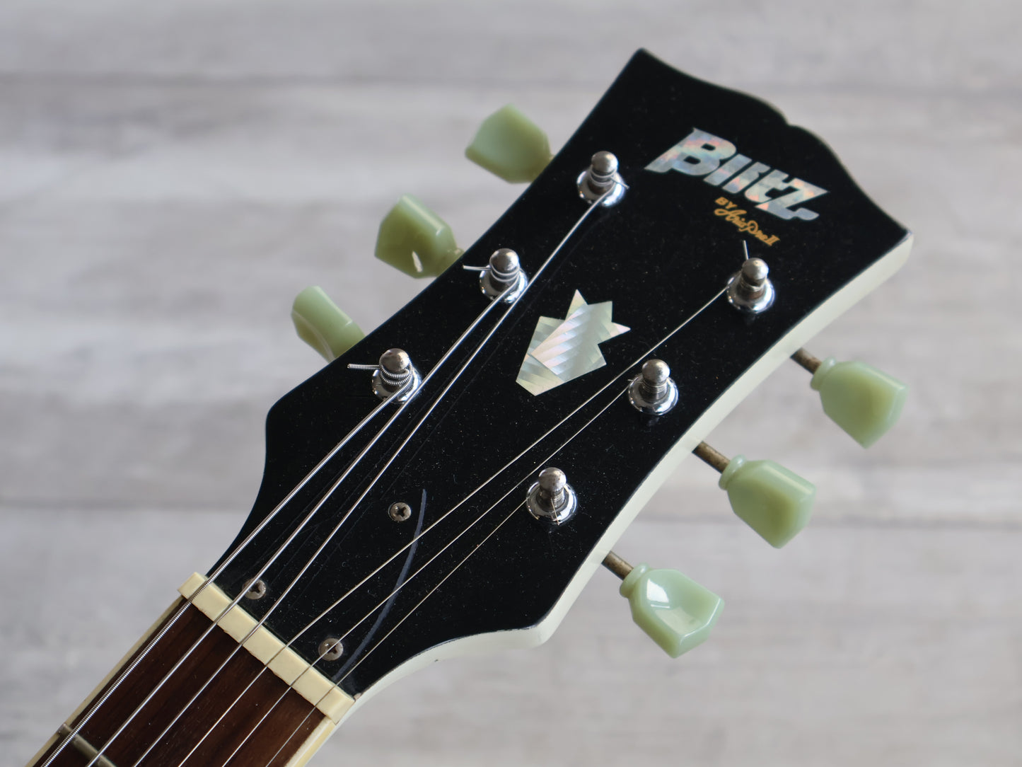 Blitz by Aria Pro II SG Double Cutaway (White)