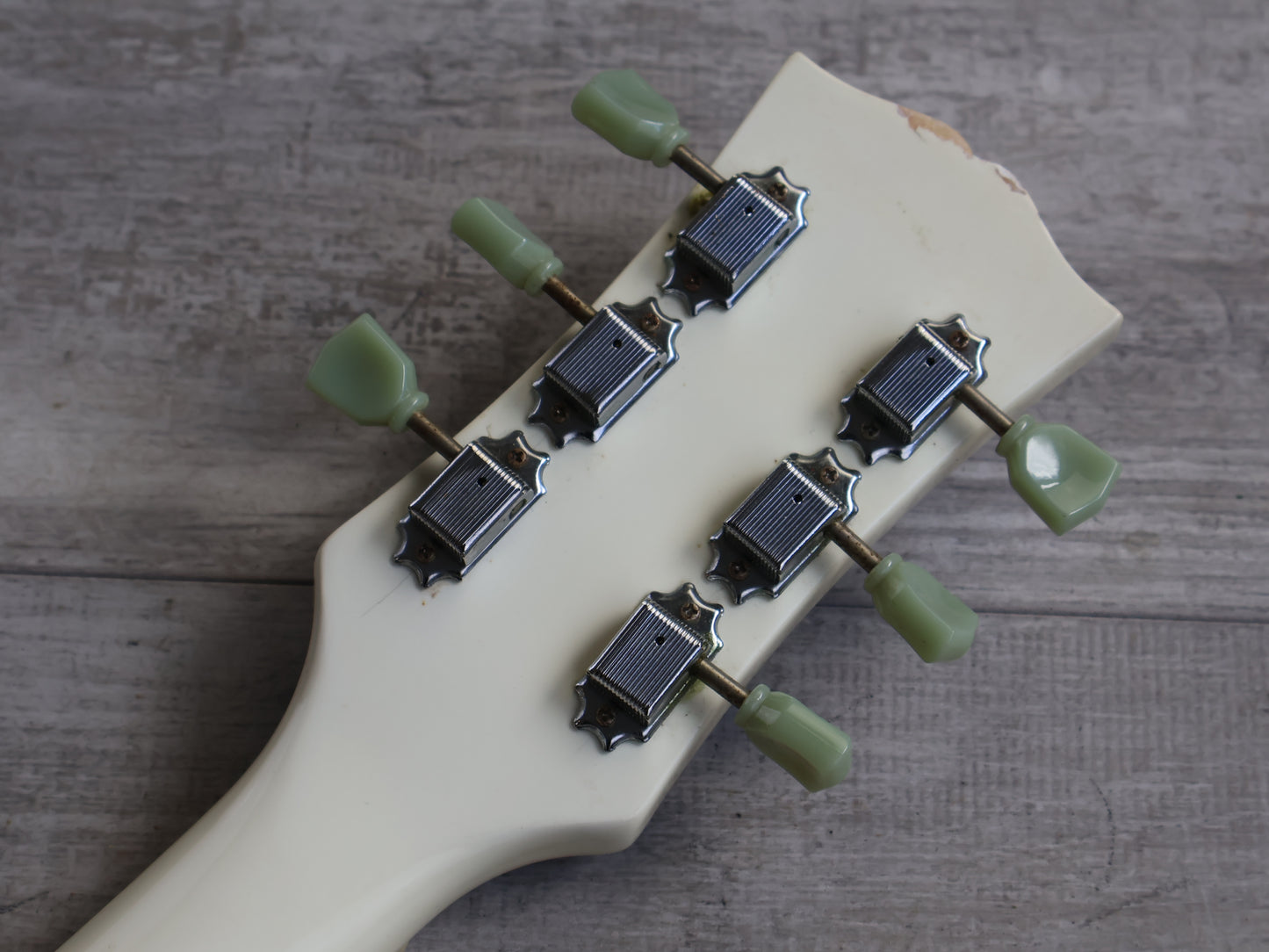Blitz by Aria Pro II SG Double Cutaway (White)