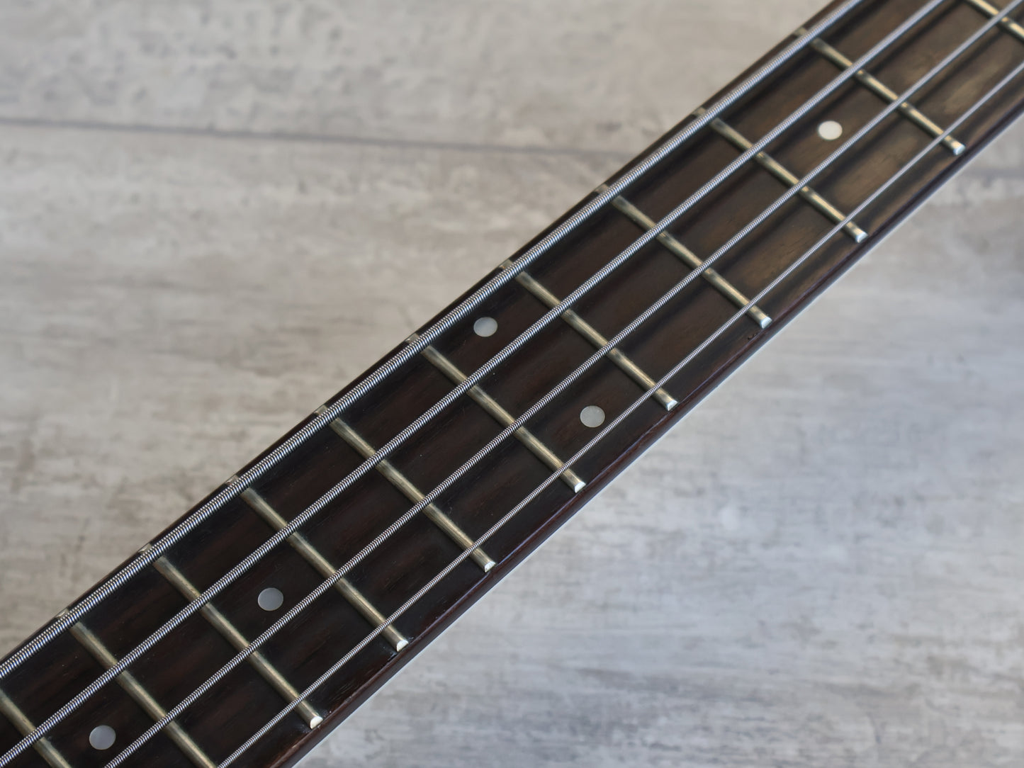 1980's Hohner B2 Headless Paddle Bass Guitar w/Steinberger System (White)