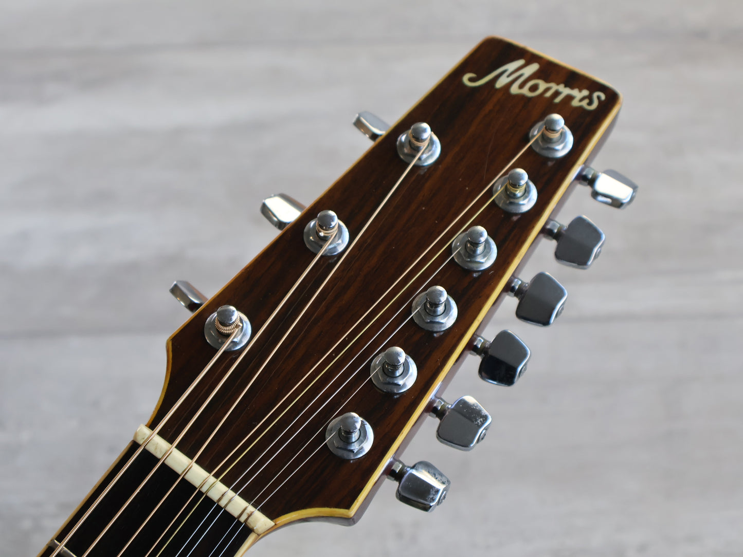1981 Morris BW-50 Japanese Vintage 9-String Acoustic Dreadnought (Natural)