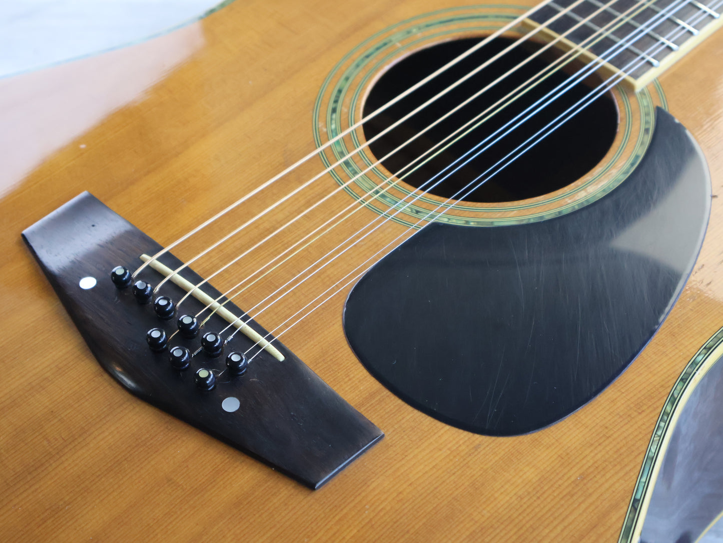 1981 Morris BW-50 Japanese Vintage 9-String Acoustic Dreadnought (Natural)