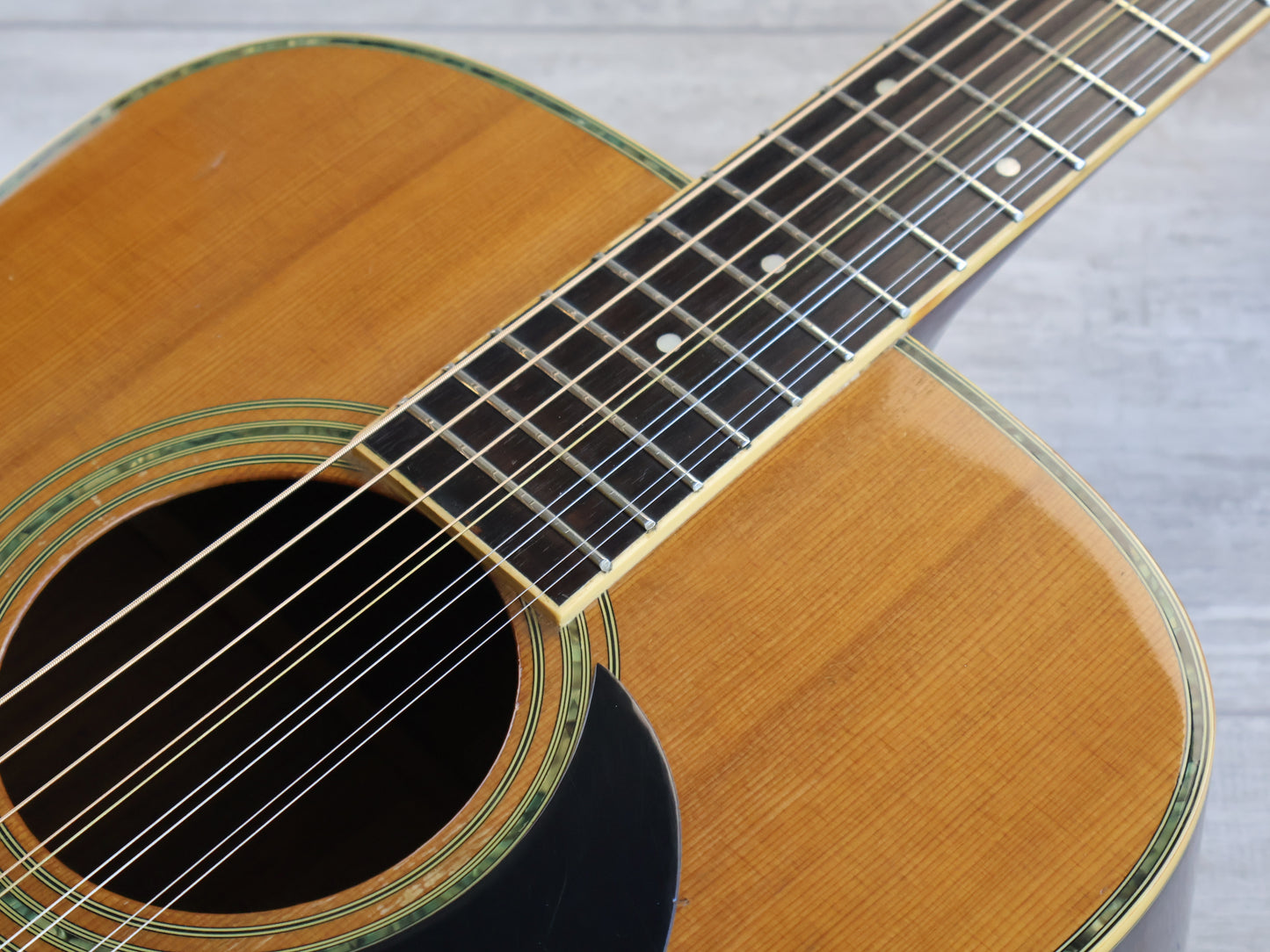 1981 Morris BW-50 Japanese Vintage 9-String Acoustic Dreadnought (Natural)