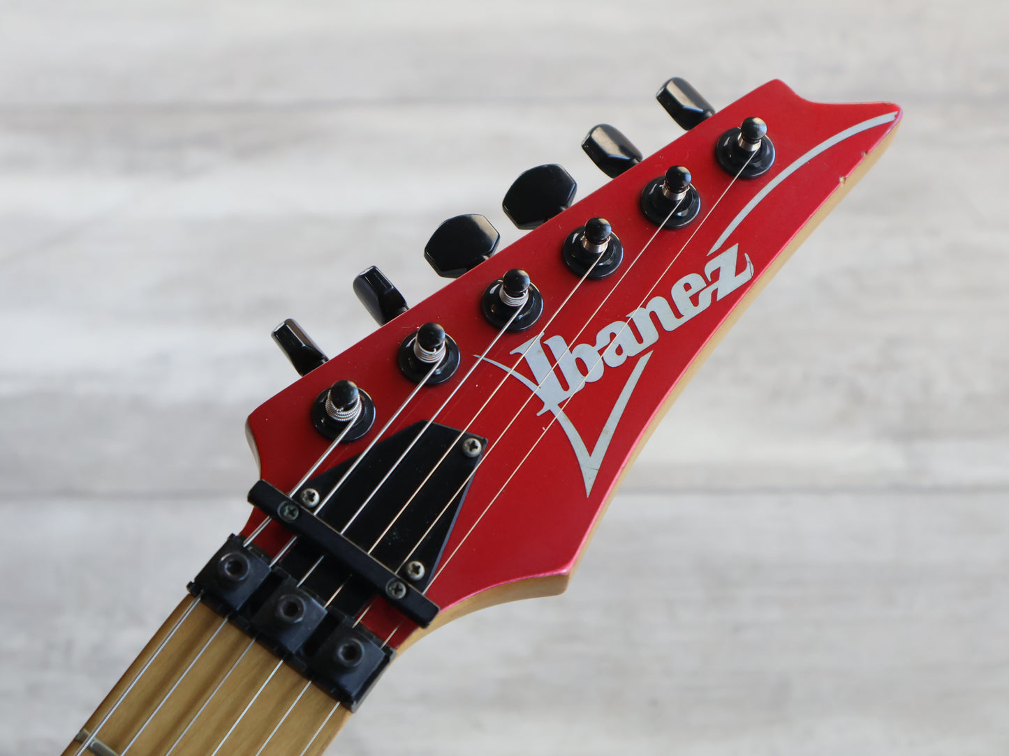1991 Ibanez Japan RG-550 HSH Superstrat w/EMG's (Candy Apple Red)