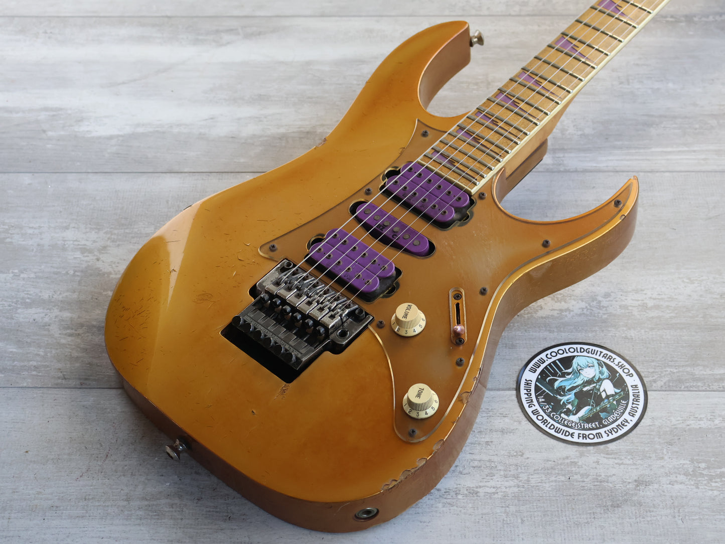 1992 Ibanez Japan RG770DX HSH Superstrat (Faded Violet Metallic)