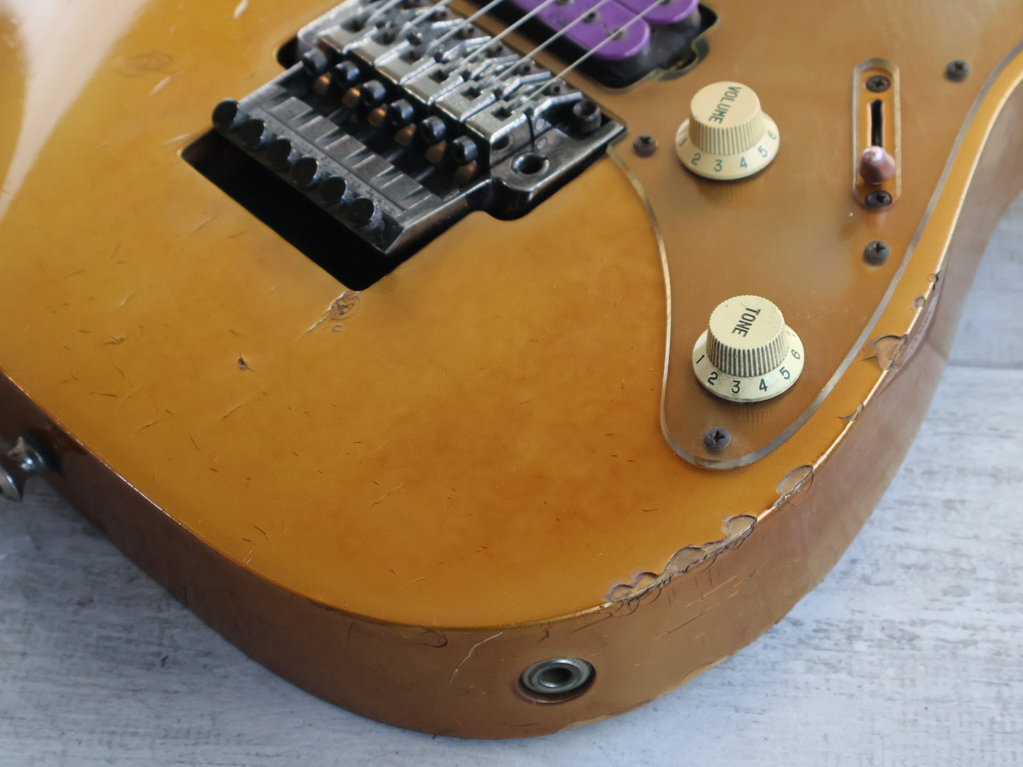1992 Ibanez Japan RG770DX HSH Superstrat (Faded Violet Metallic)