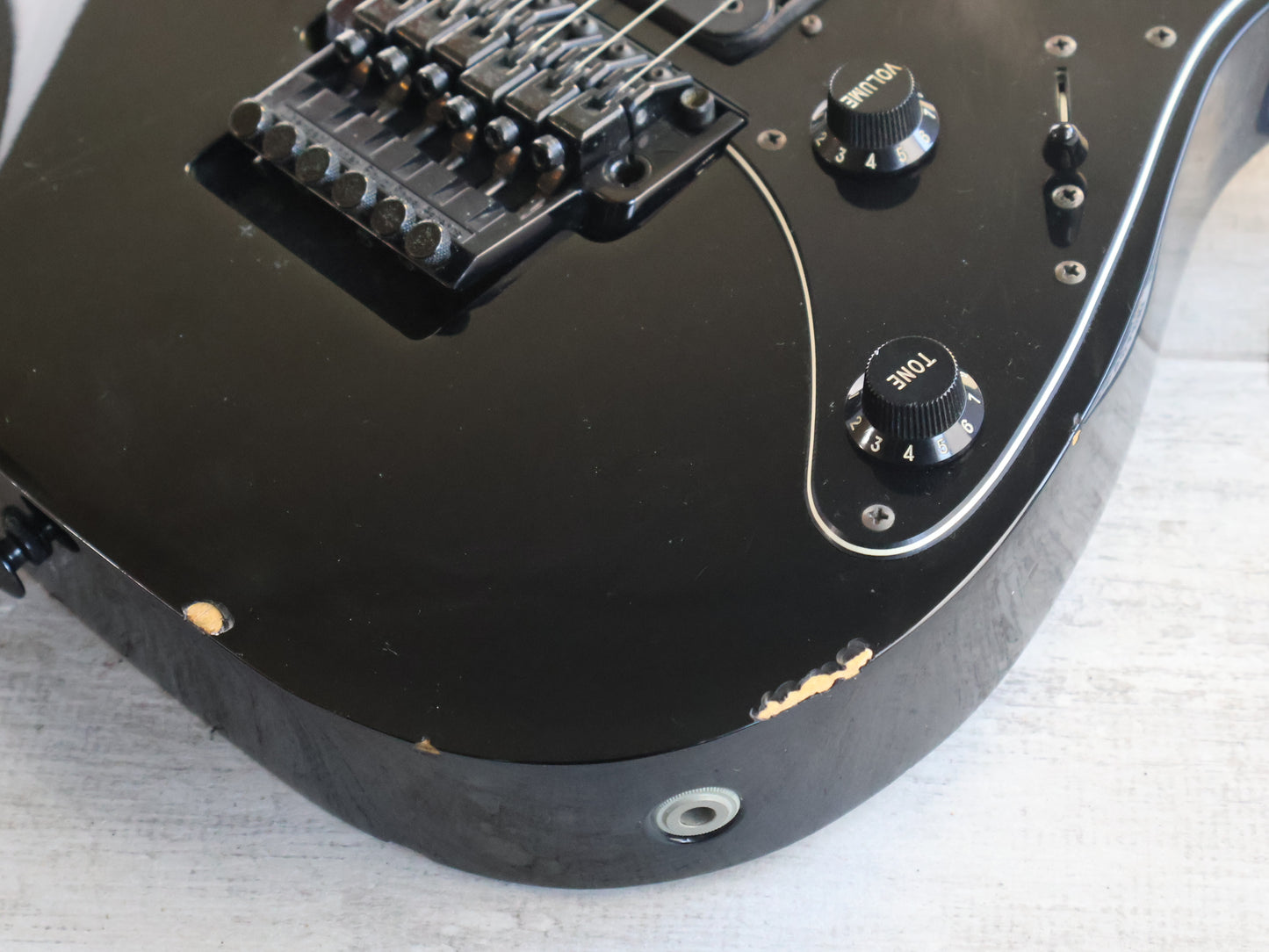 1992 Ibanez Japan RG-550 HSH Superstrat (Black)