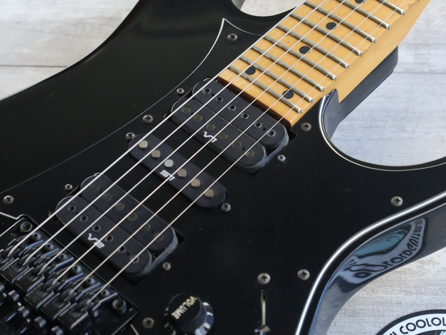 1992 Ibanez Japan RG-550 HSH Superstrat (Black)