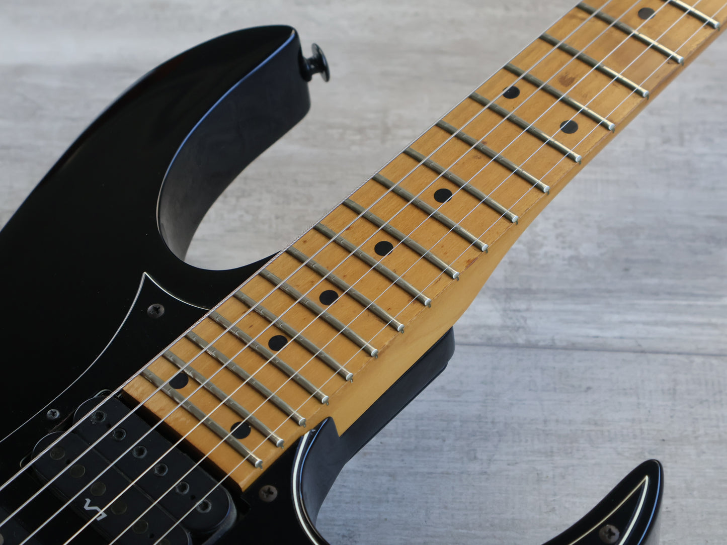 1992 Ibanez Japan RG-550 HSH Superstrat (Black)