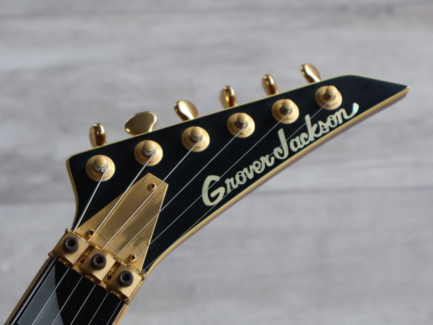 1999 Grover Jackson Japan "Supreme Series" RR.S-350 Neckthrough Rhoads Flying V (Transparent Blue)
