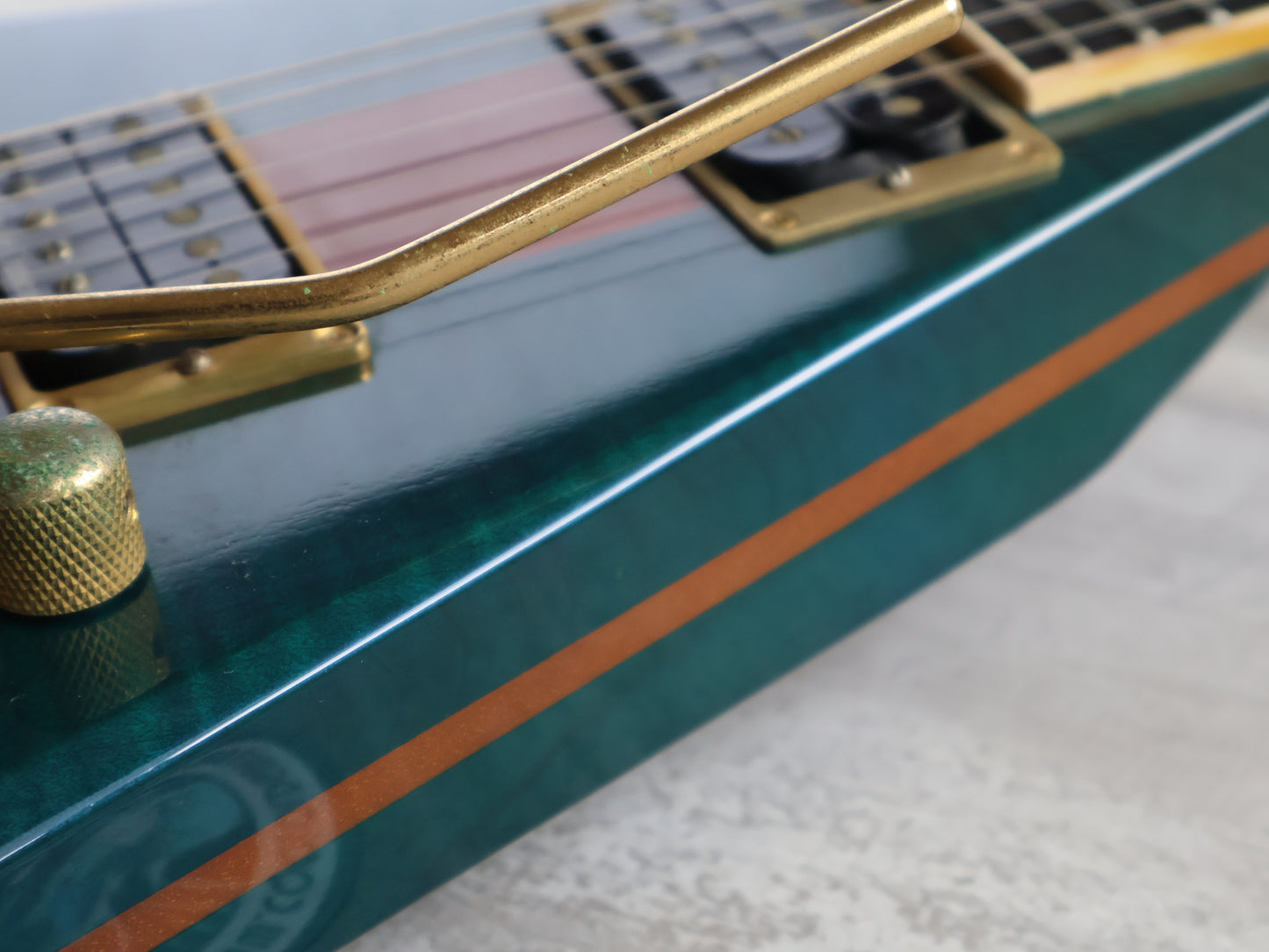 1999 Grover Jackson Japan "Supreme Series" RR.S-350 Neckthrough Rhoads Flying V (Transparent Blue)
