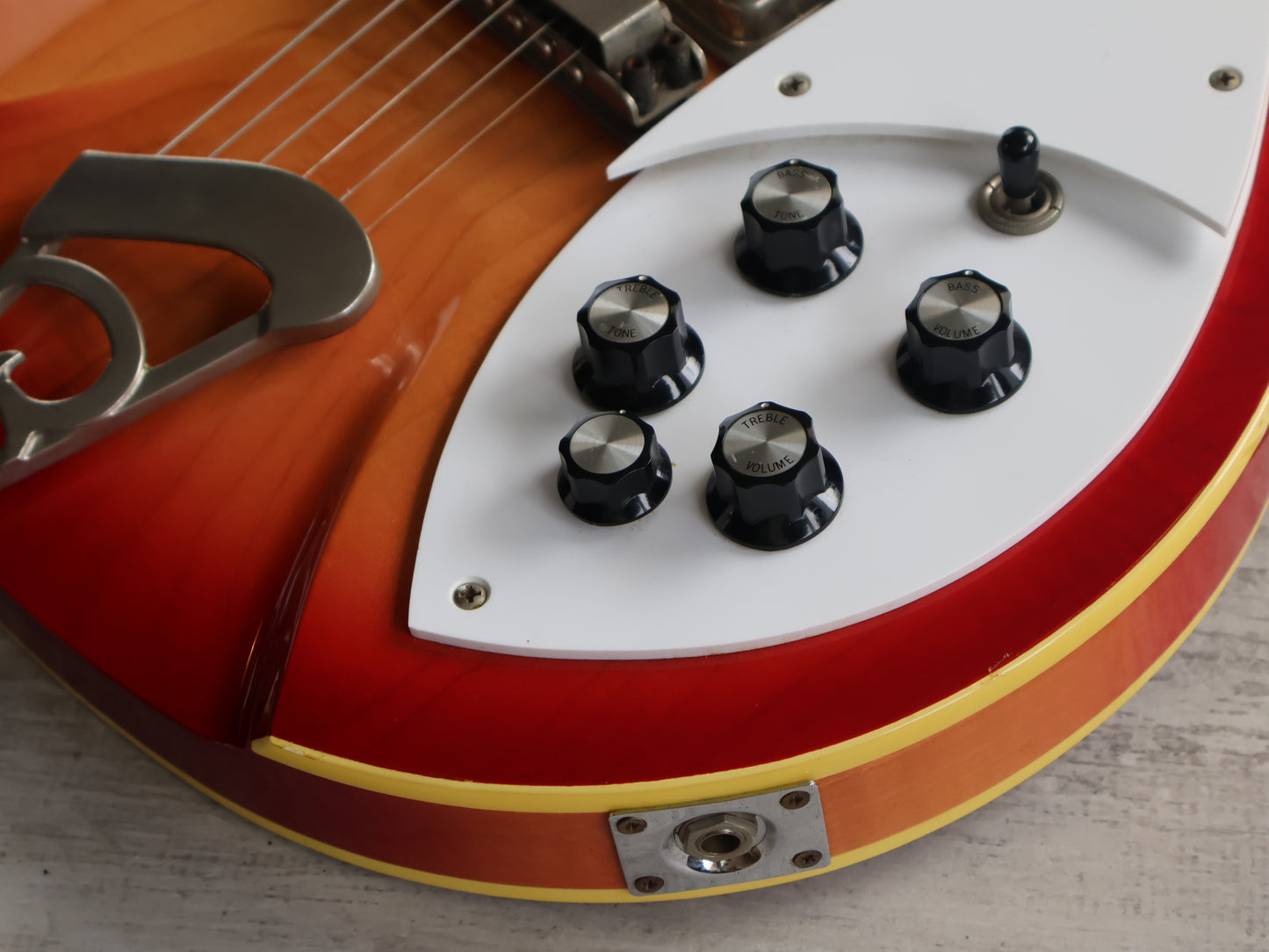 1991 Greco RG-100 Semi Hollowbody Double Cutaway (Fireglo)