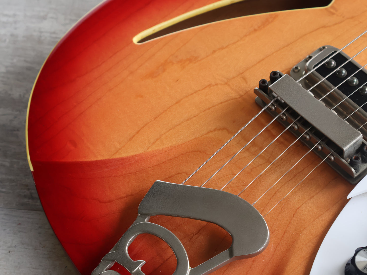 1991 Greco RG-100 Semi Hollowbody Double Cutaway (Fireglo)