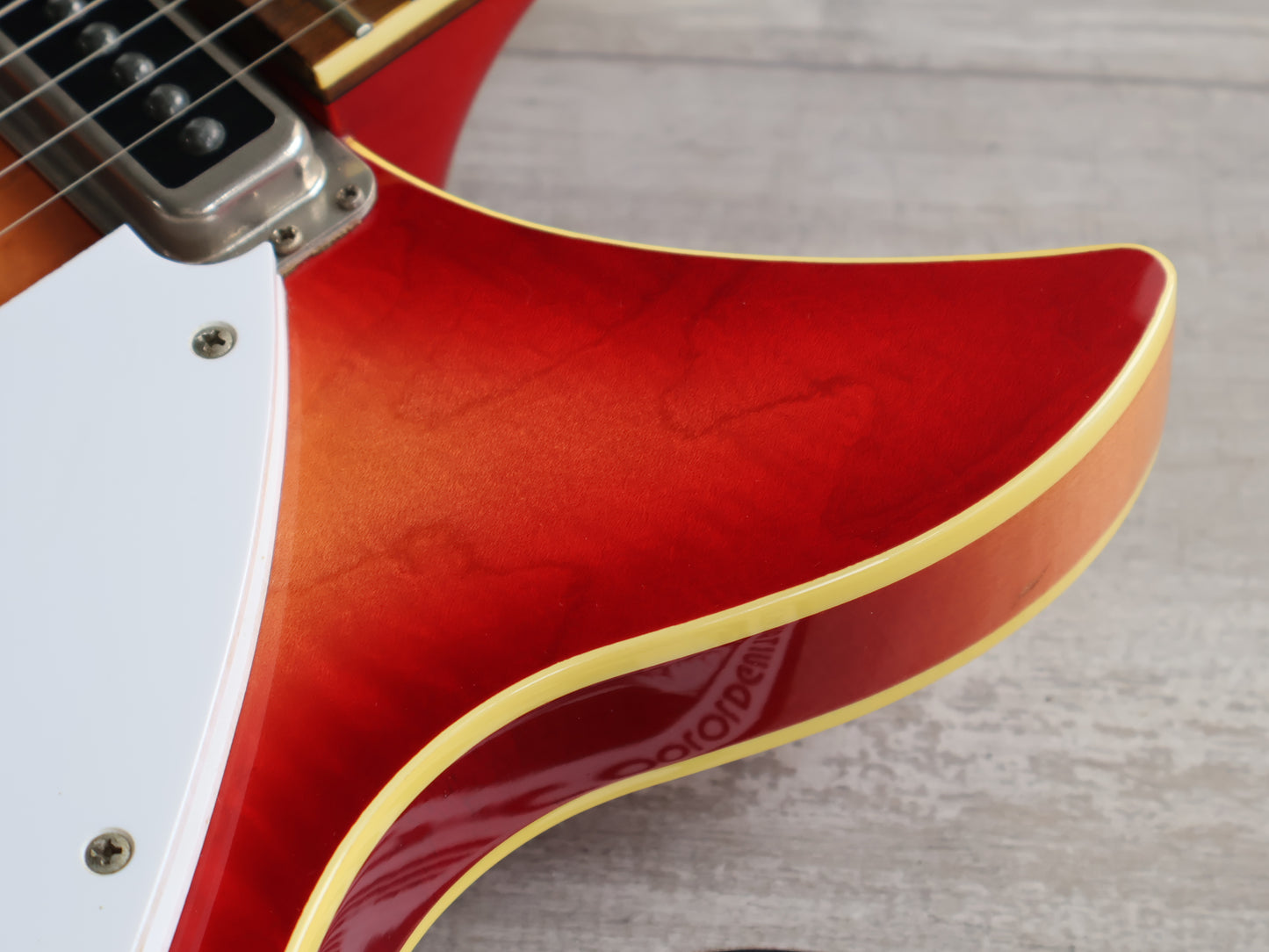 1991 Greco RG-100 Semi Hollowbody Double Cutaway (Fireglo)