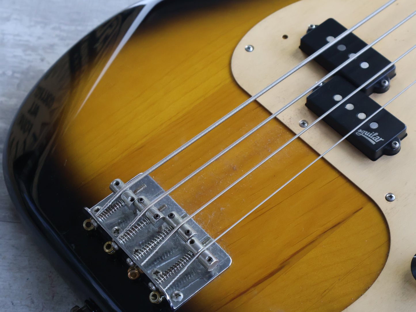 1999 Fender Japan PB57-53 '57 Reissue Precision Bass w/Aguilar Pickup (Brown Sunburst)