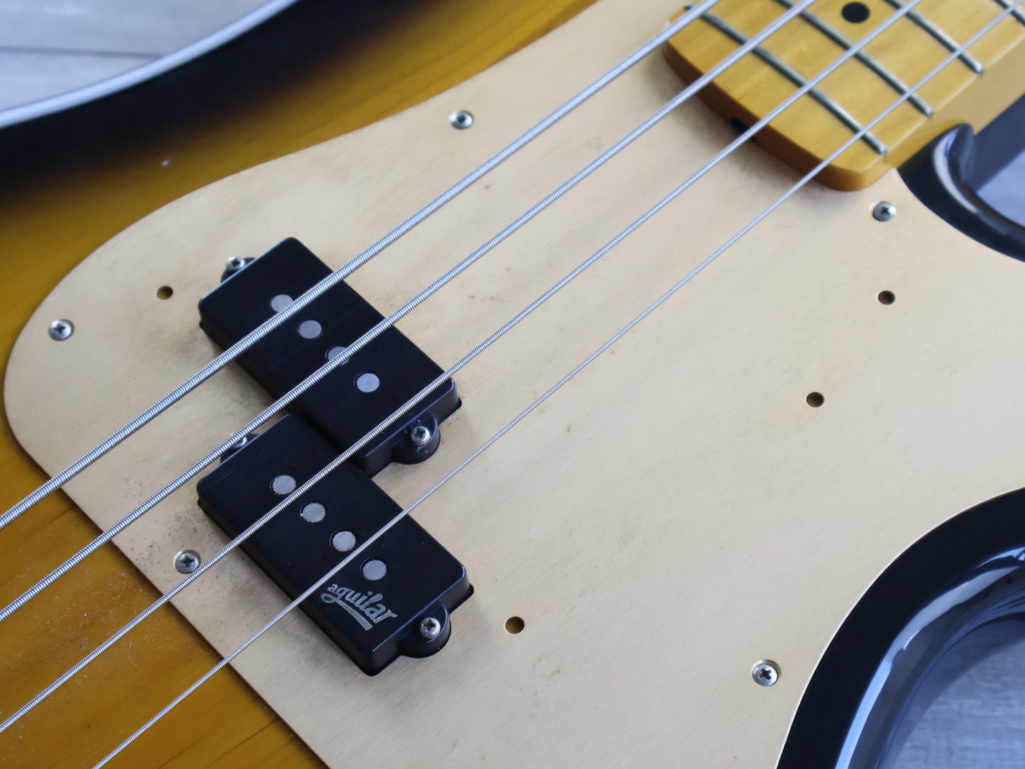 1999 Fender Japan PB57-53 '57 Reissue Precision Bass w/Aguilar Pickup (Brown Sunburst)