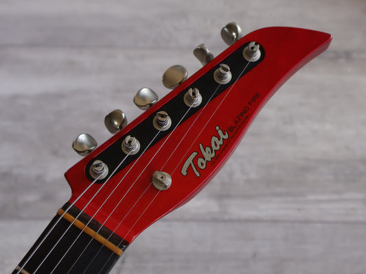 2000’s Tokai Japan Talbo Blazing Fire Cast Aluminium Electric Guitar (Red)