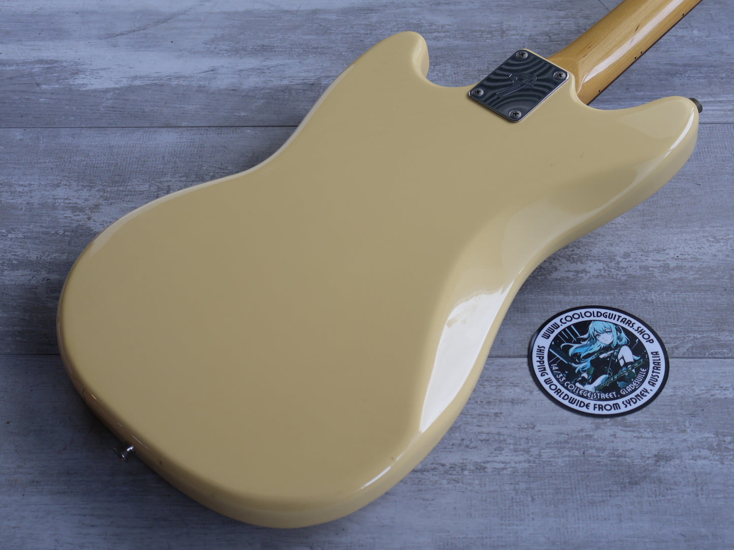 2002 Fender Japan MG69-65 '69 Reissue Mustang (Yellowed White)
