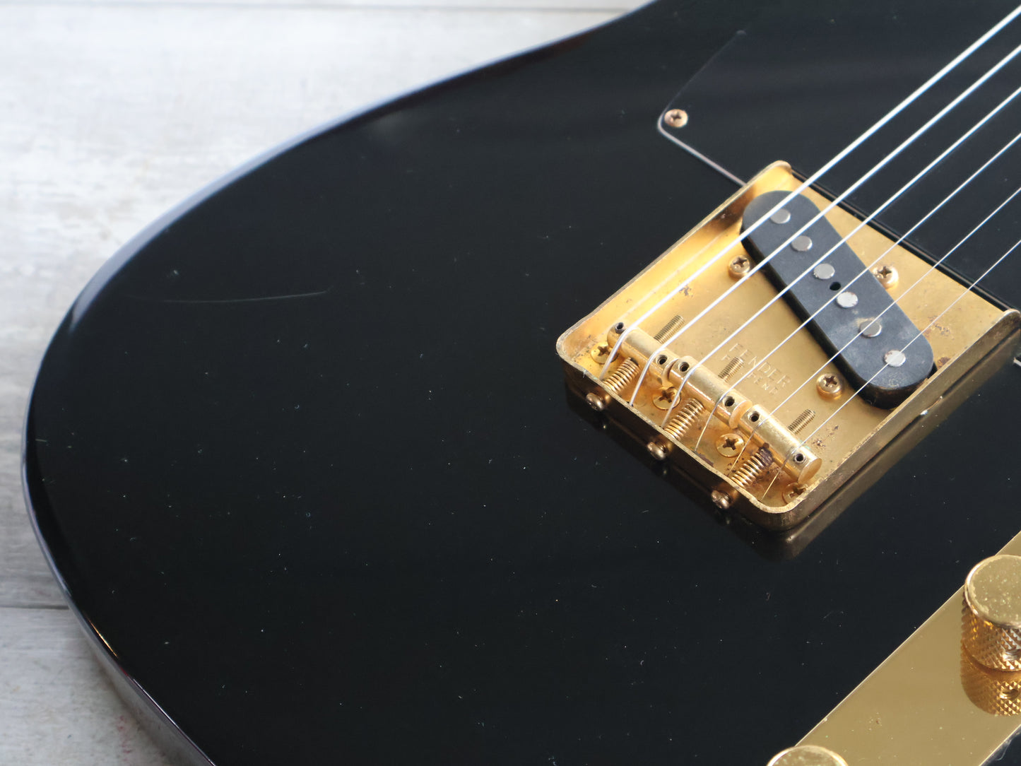 1988 Fender Japan TLG80-60 Vintage Telecaster (Black & Gold)