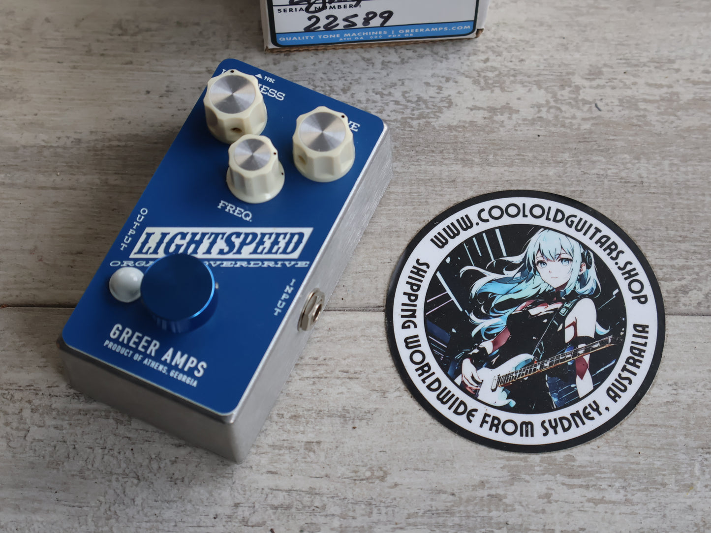 Greer Amps Lightspeed Organic Overdrive Pedal