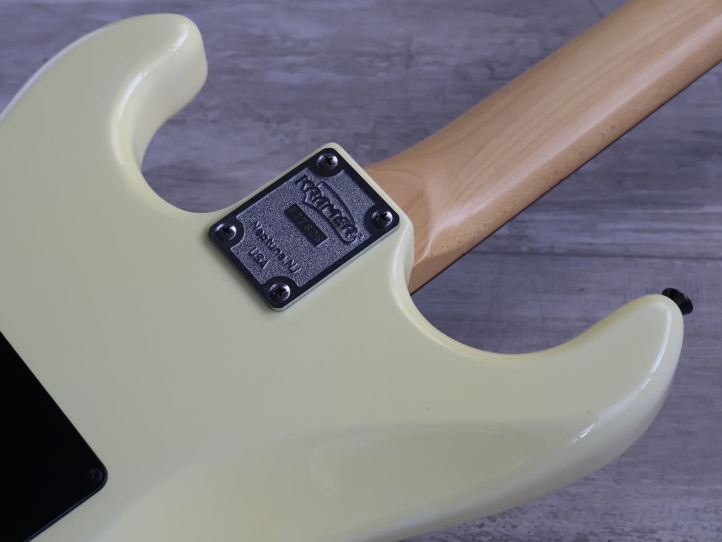1988 Kramer Japan LK-IBF LK-Series Superstrat (Aged White)