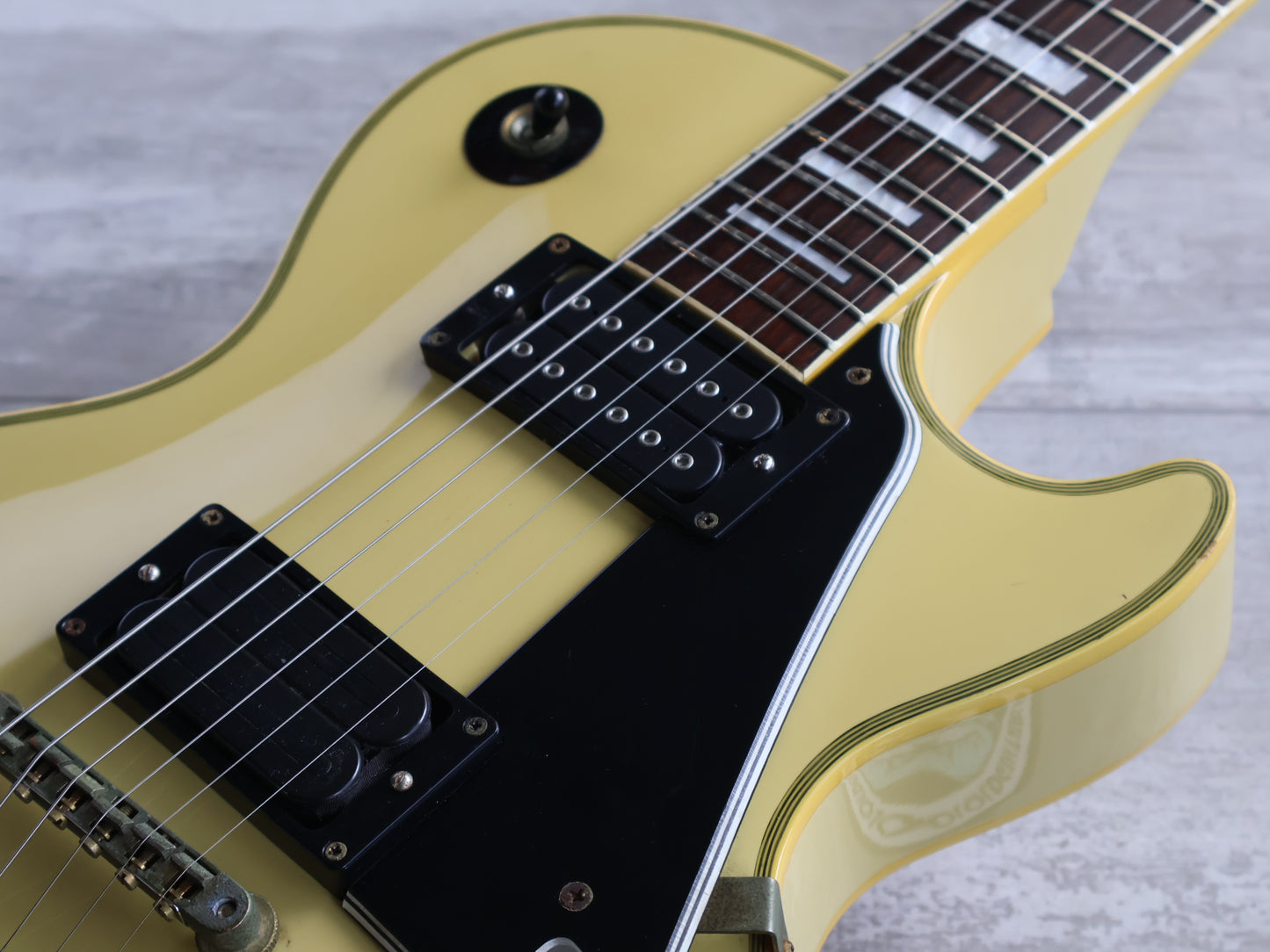 1982 Burny Japan RLC-60 Les Paul Custom (White)