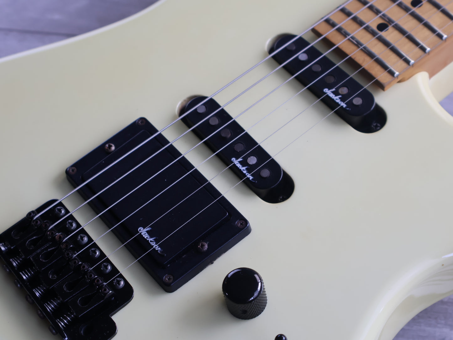 1988 Charvel Japan Model 1C HSS Superstrat (Vintage Ivory)