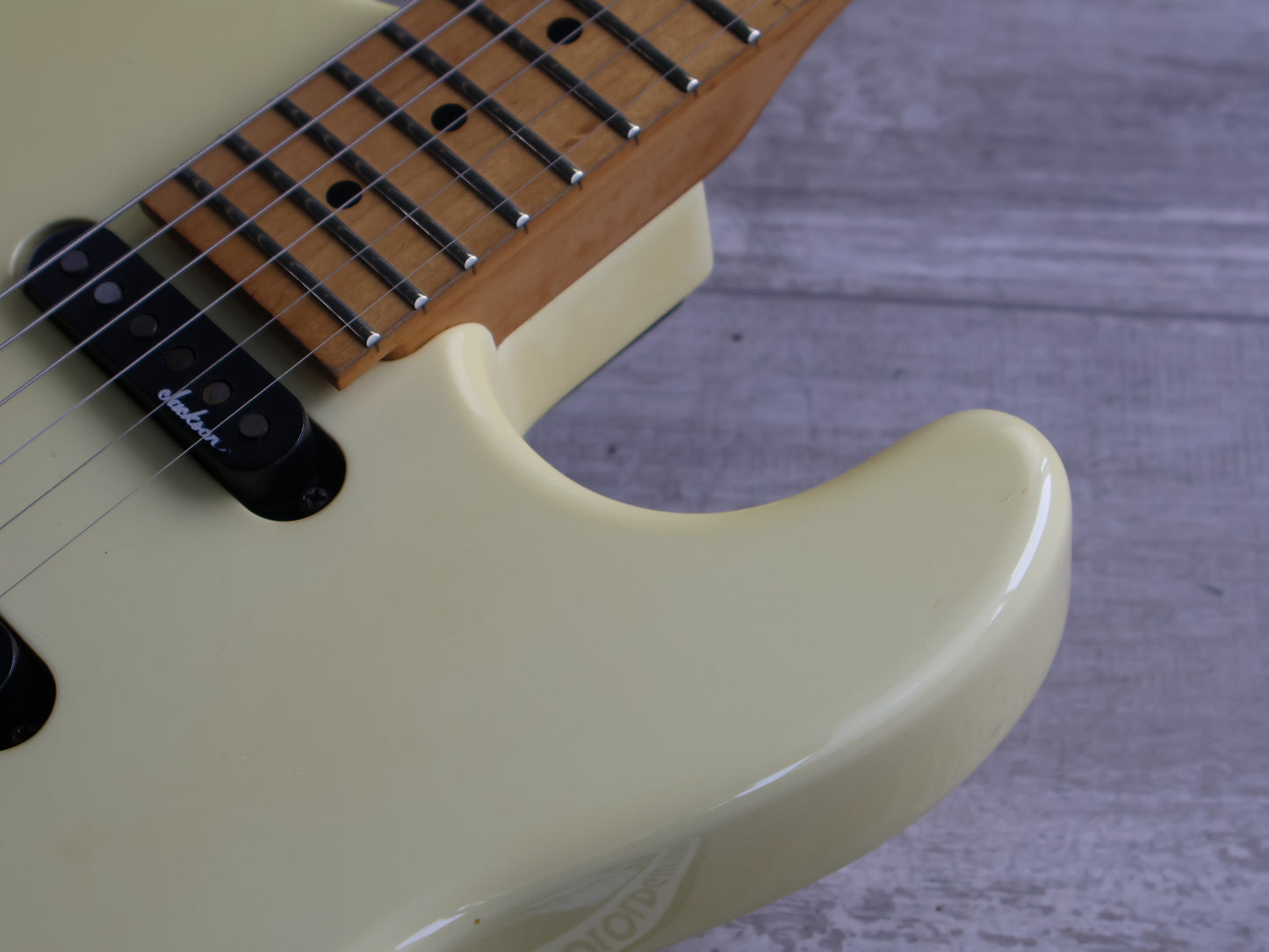 1988 Charvel Japan Model 1C HSS Superstrat (Vintage Ivory)