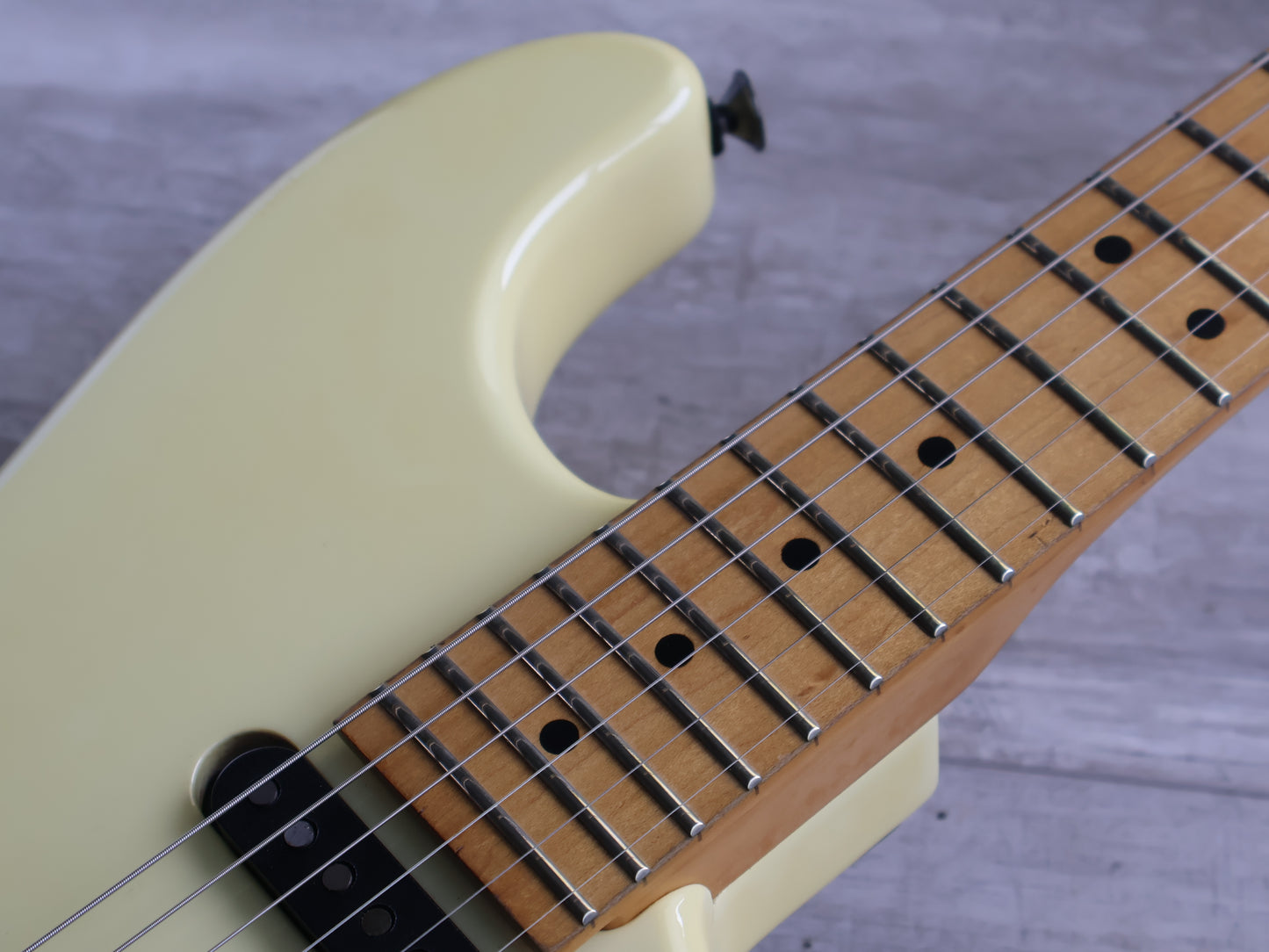 1988 Charvel Japan Model 1C HSS Superstrat (Vintage Ivory)
