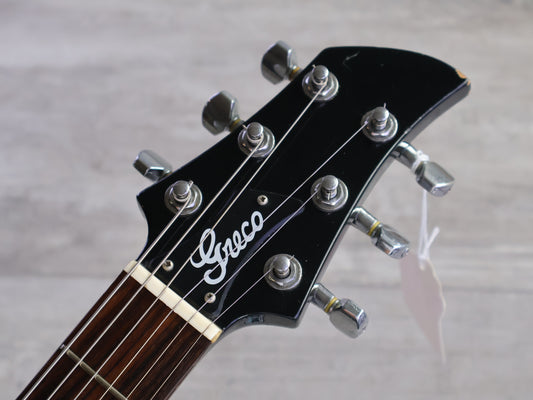 1990 Greco Japan APW-500 Dan Armstrong Double Cutaway (Black)