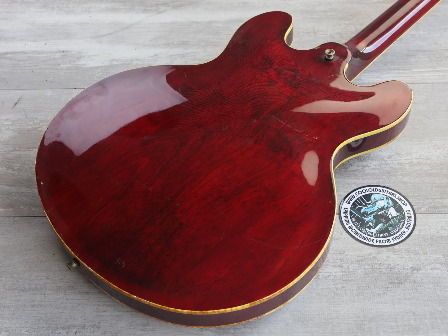 1979 Greco Japan SA-550 Semi-Hollowbody Electric Guitar (Cherry Red)