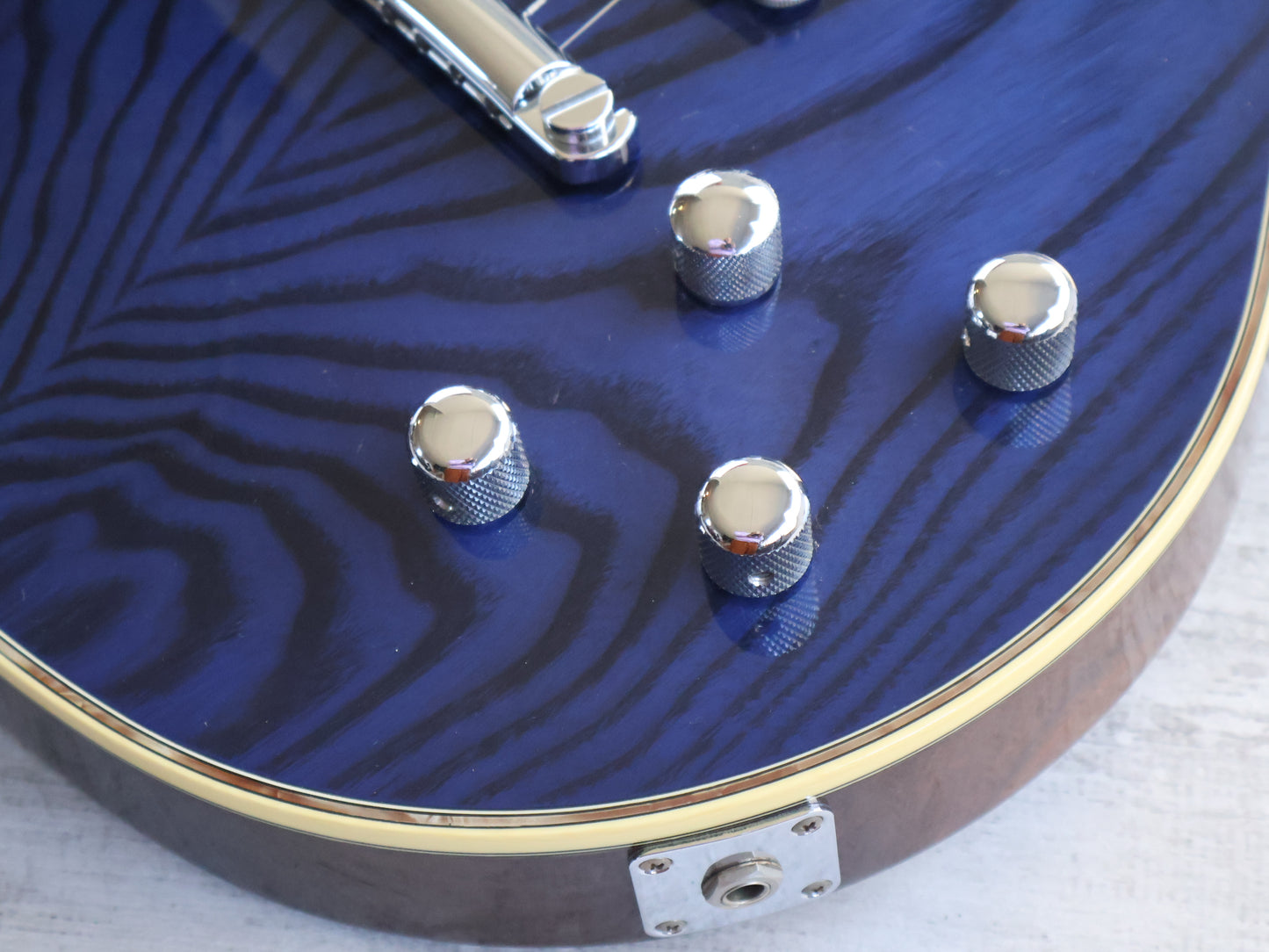 1996 Greco Japan LG-90 Eclipse Style Les Paul (Transparent Blue)