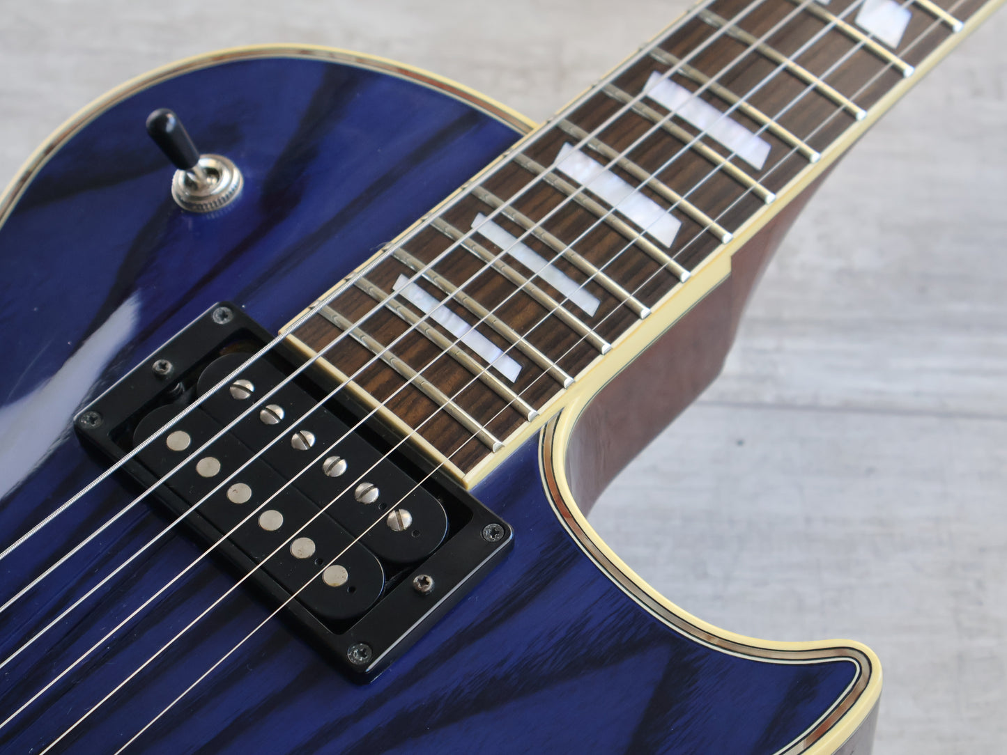 1996 Greco Japan LG-90 Eclipse Style Les Paul (Transparent Blue)