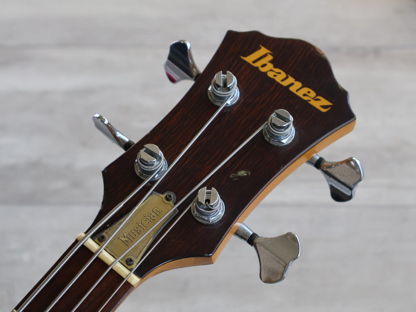 1983 Ibanez Musician MC824 Neckthrough Bass (Dark Stain)