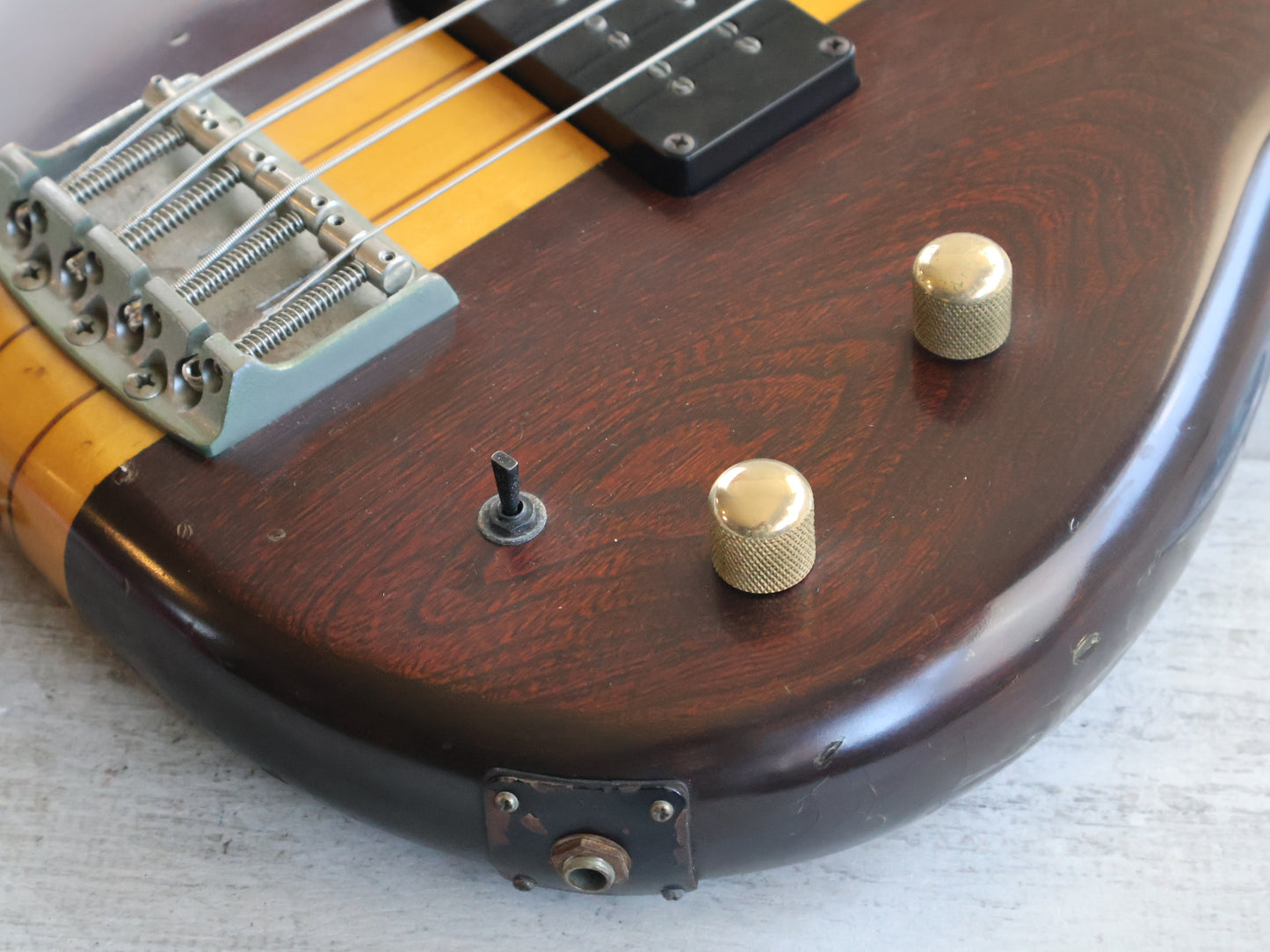 1983 Ibanez Musician MC824 Neckthrough Bass (Dark Stain)