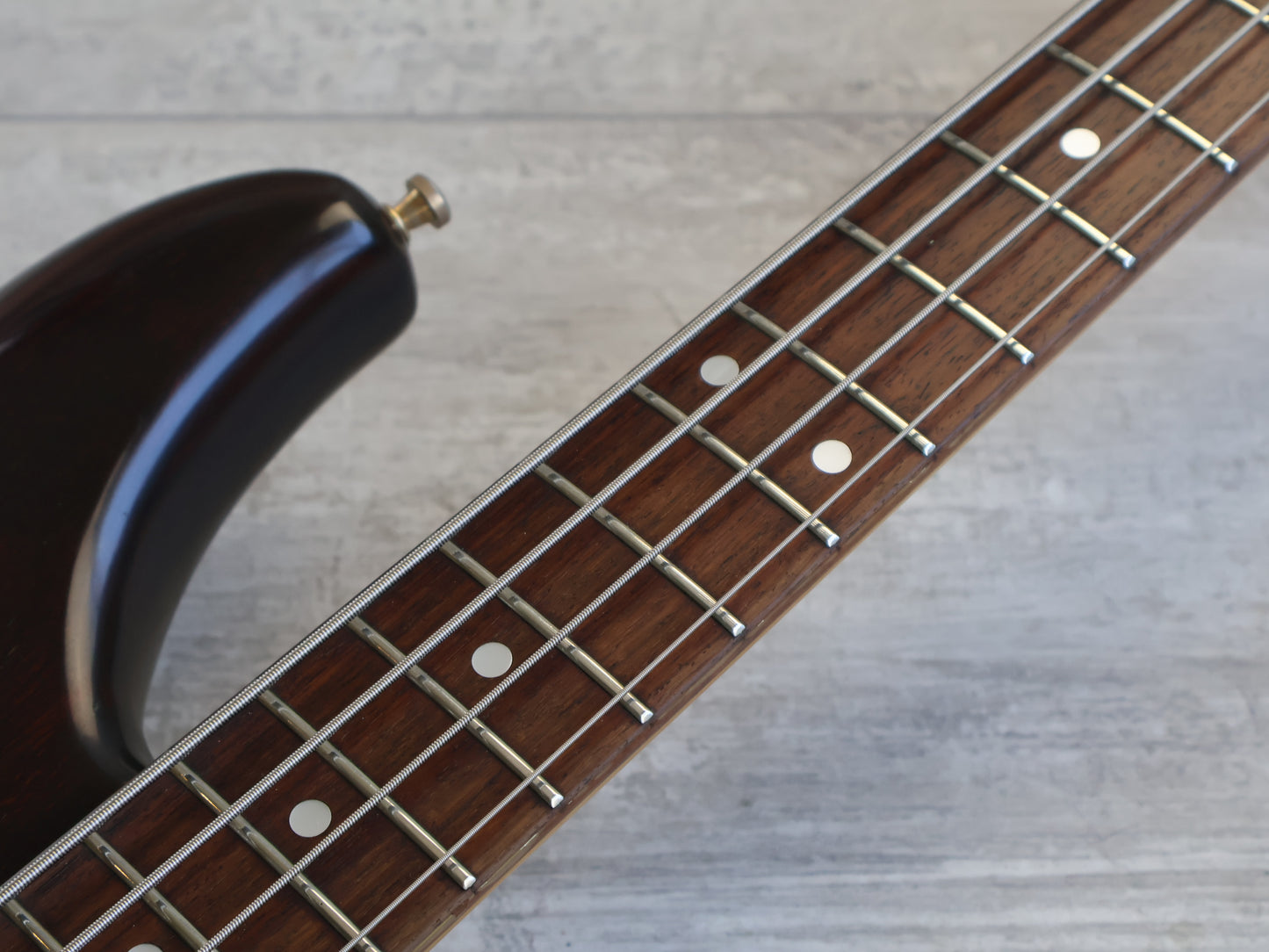 1983 Ibanez Musician MC824 Neckthrough Bass (Dark Stain)