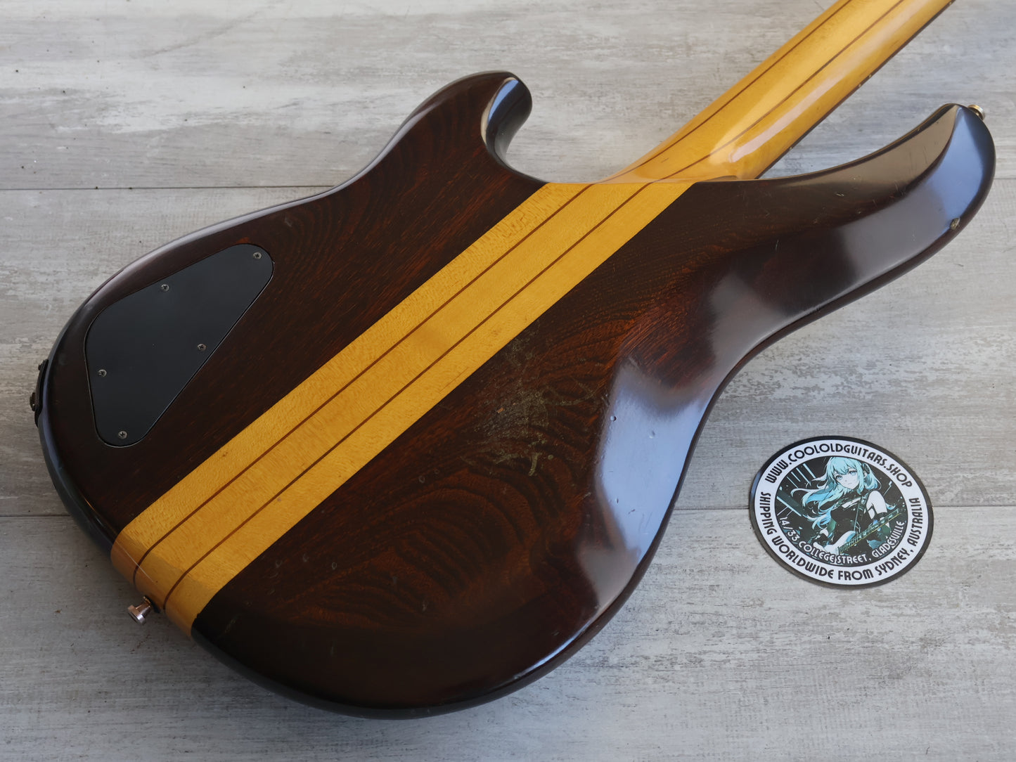 1983 Ibanez Musician MC824 Neckthrough Bass (Dark Stain)