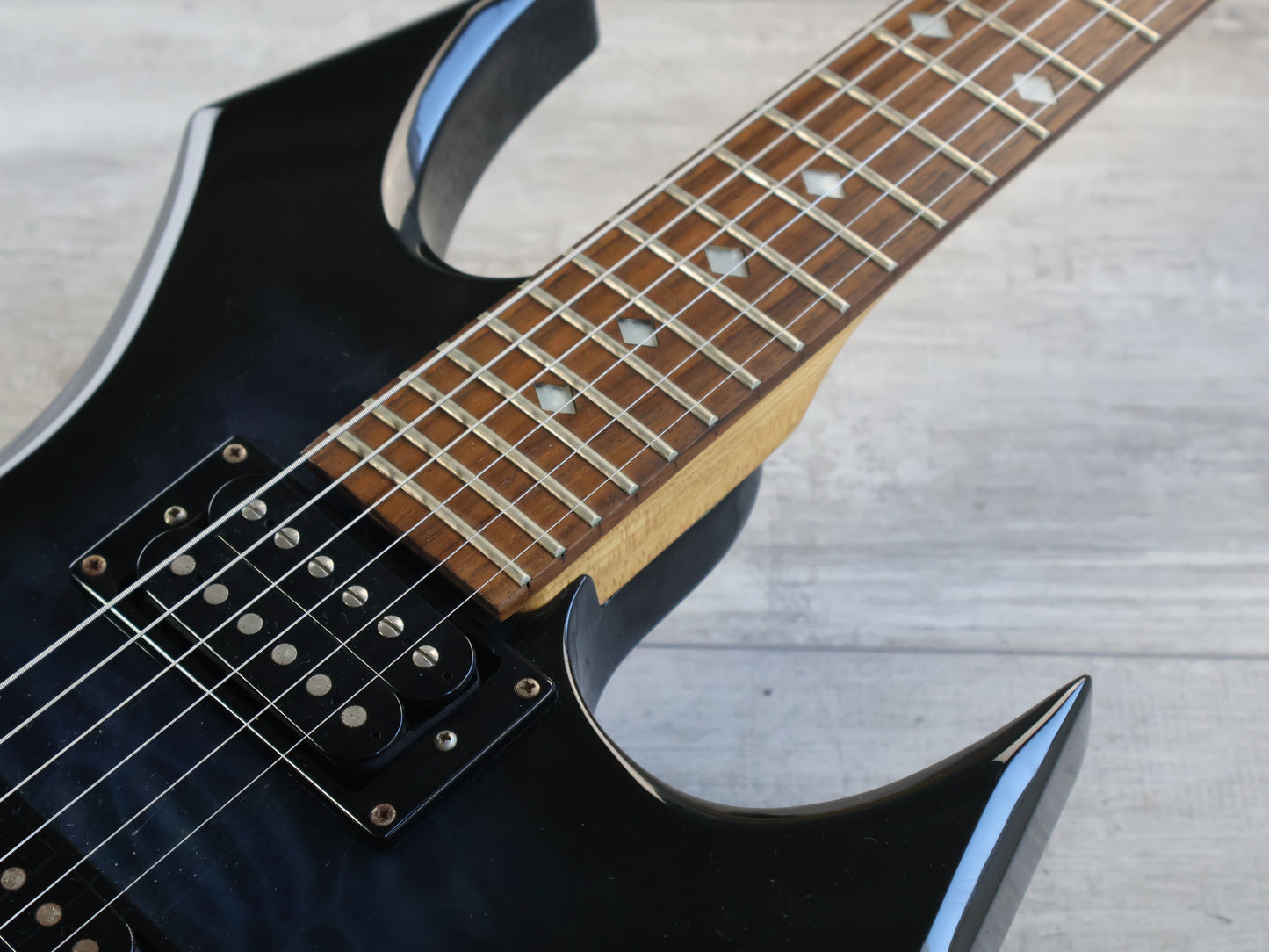 2000's BC Rich Warlock (Dark Blue Burst)
