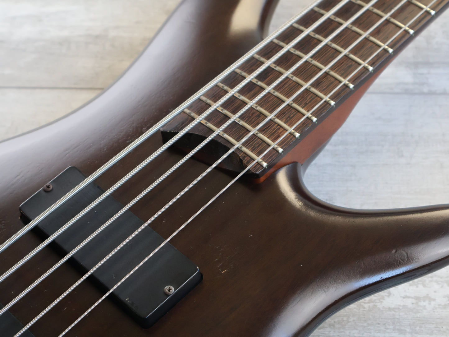 2001 Ibanez Japan SR755 SDGR Sound Gear 5-String Bass (Walnut)