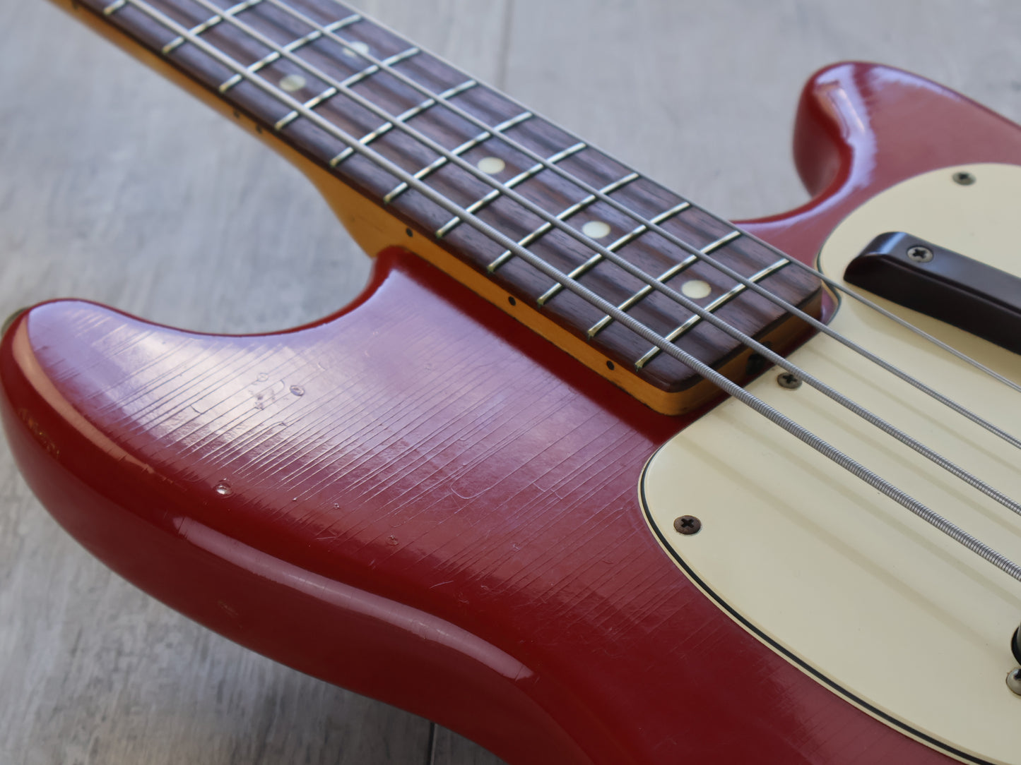 1973 Fender USA Musicmaster Bass (Dakota Red)