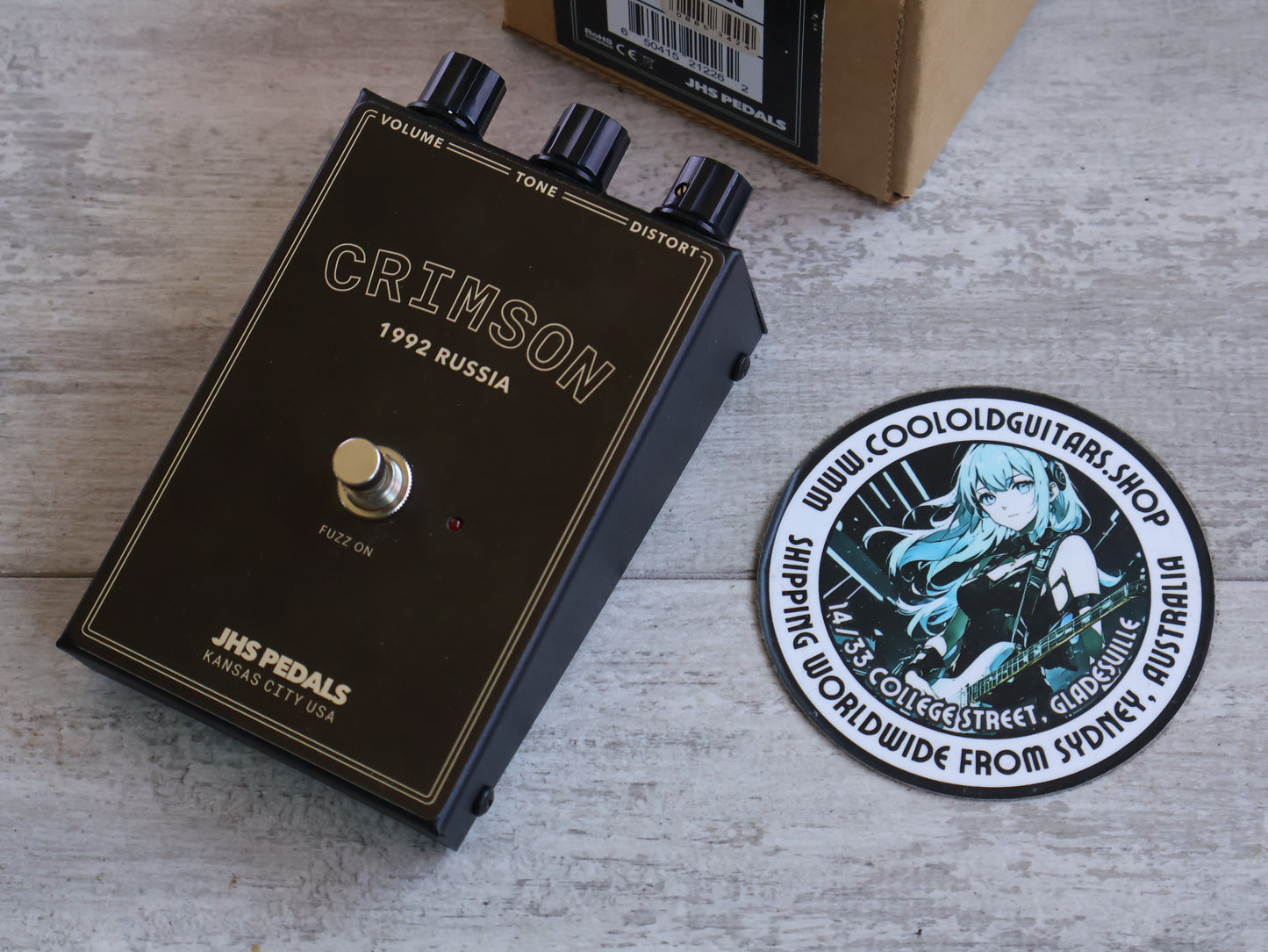 JHS Legends Of Fuzz Crimson "1992 Russia" Muff Overdrive/Fuzz