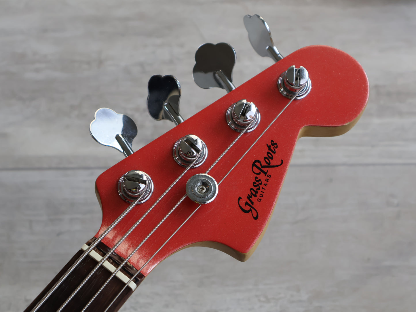 2000's Grassroots (by ESP) G-T-60BIV Bass IV Jaguar Bass (Sparkling Fiesta Red)