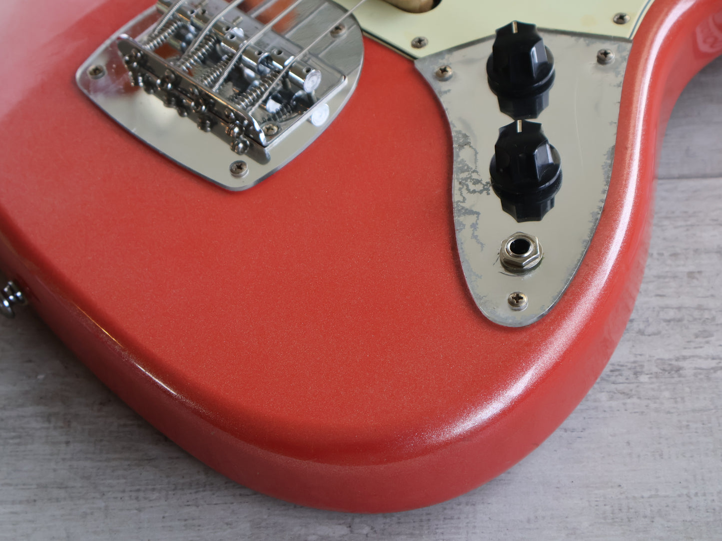2000's Grassroots (by ESP) G-T-60BIV Bass IV Jaguar Bass (Sparkling Fiesta Red)