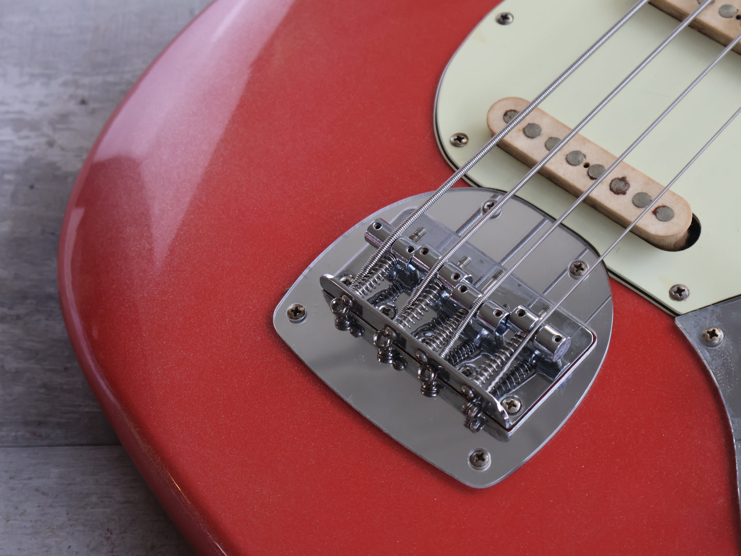 2000's Grassroots (by ESP) G-T-60BIV Bass IV Jaguar Bass (Sparkling Fiesta Red)