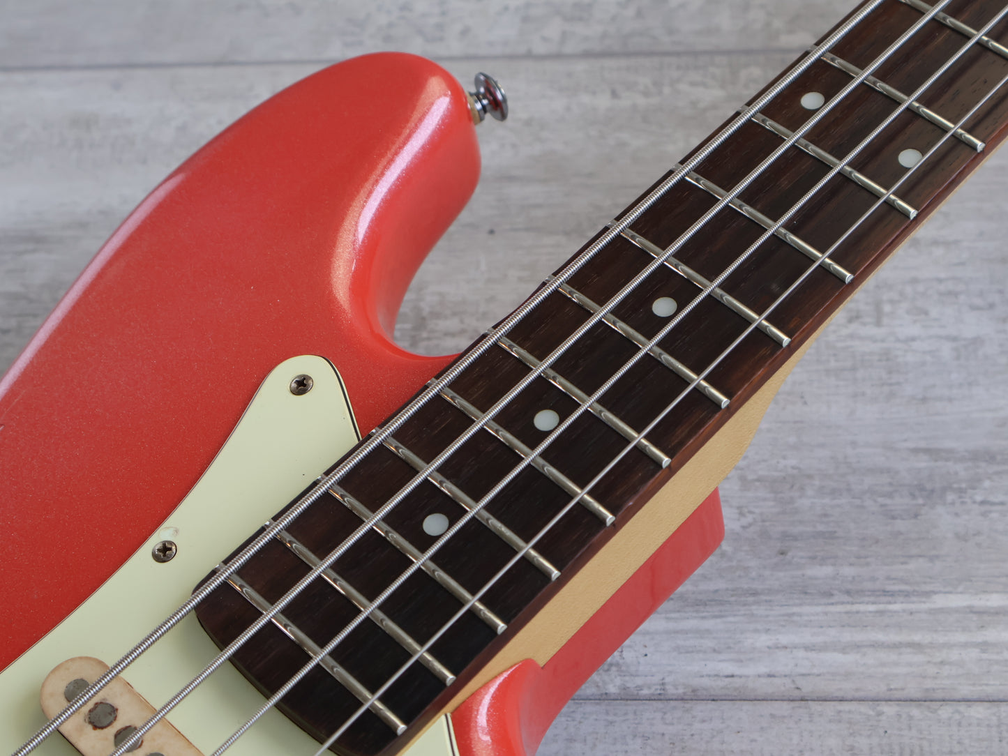 2000's Grassroots (by ESP) G-T-60BIV Bass IV Jaguar Bass (Sparkling Fiesta Red)