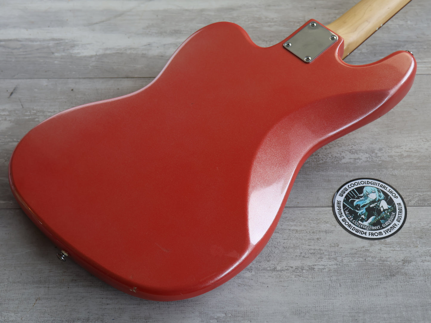 2000's Grassroots (by ESP) G-T-60BIV Bass IV Jaguar Bass (Sparkling Fiesta Red)