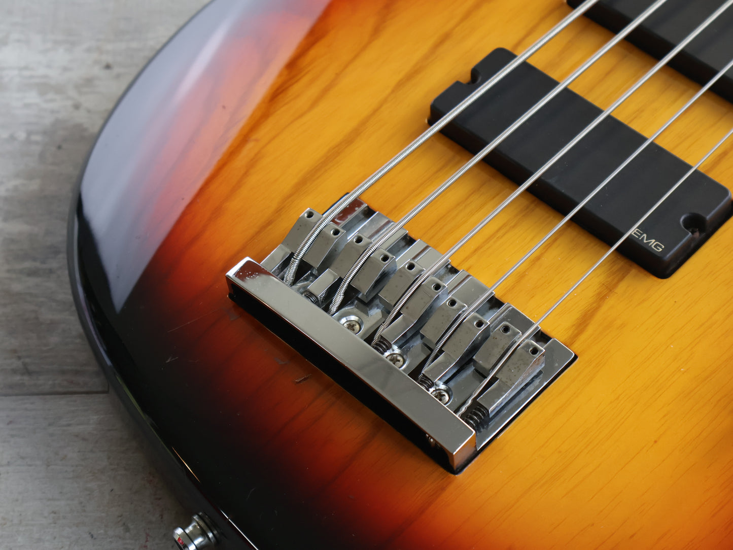2000's ESP Japan Custom Shop Surveyor 5-String Bass (Sunburst)