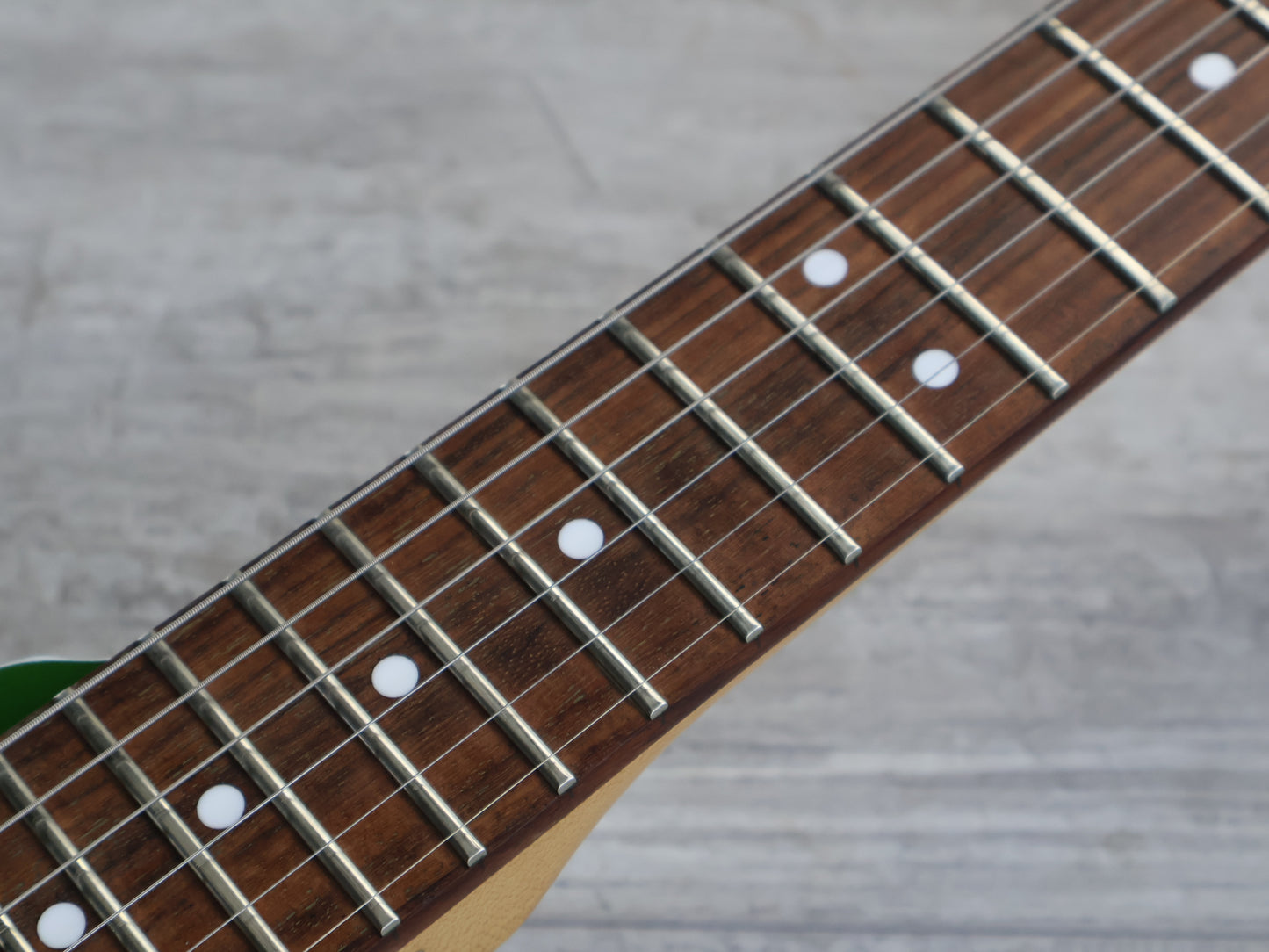 1990’s Grover Jackson Japan Rhoads Flying V Electric Guitar (Refinished Green Racing Stripe)